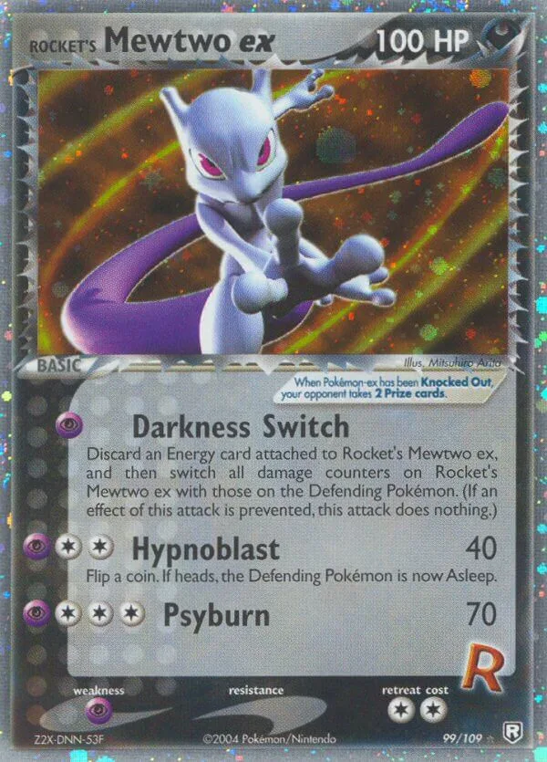 Rocket’s Mewtwo ex, Team Rocket Returns 99/109