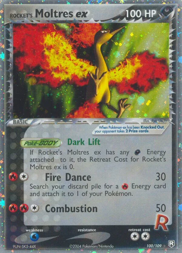 Rocket’s Moltres ex, Team Rocket Returns 100/109
