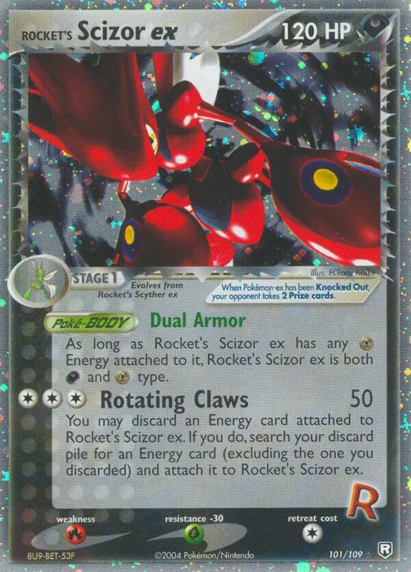 Rocket’s Scizor ex, Team Rocket Returns 101/109