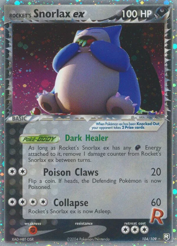 Rocket’s Snorlax ex, Team Rocket Returns 104/109