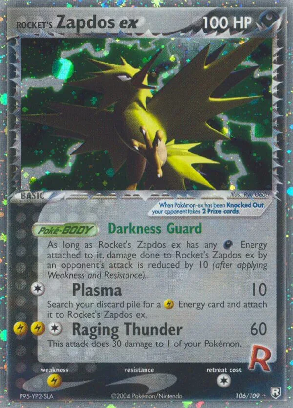 Rocket’s Zapdos ex, Team Rocket Returns 106/109