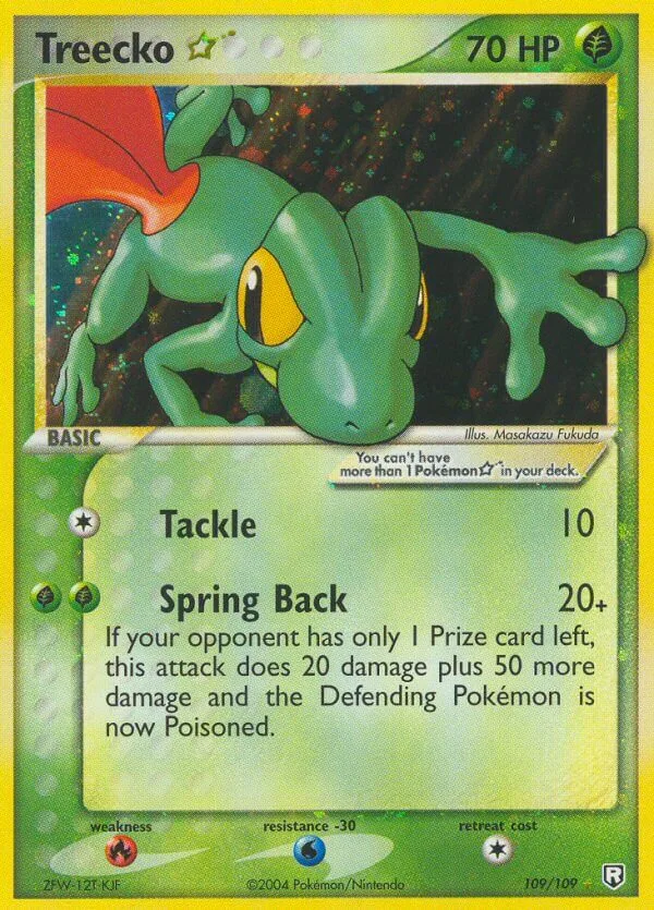 Treecko Star, Team Rocket Returns 109/109