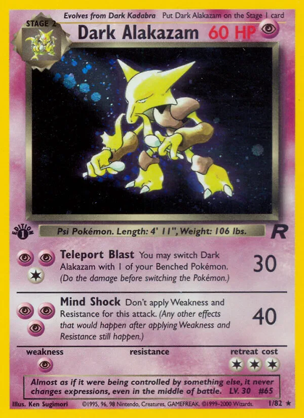 Dark Alakazam, Team Rocket 1/82