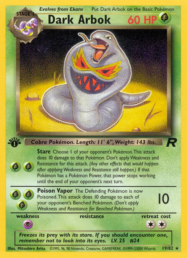 Dark Arbok, Team Rocket 19/82