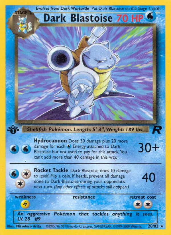 Dark Blastoise, Team Rocket 20/82