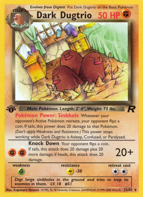 Dark Dugtrio, Team Rocket 23/82