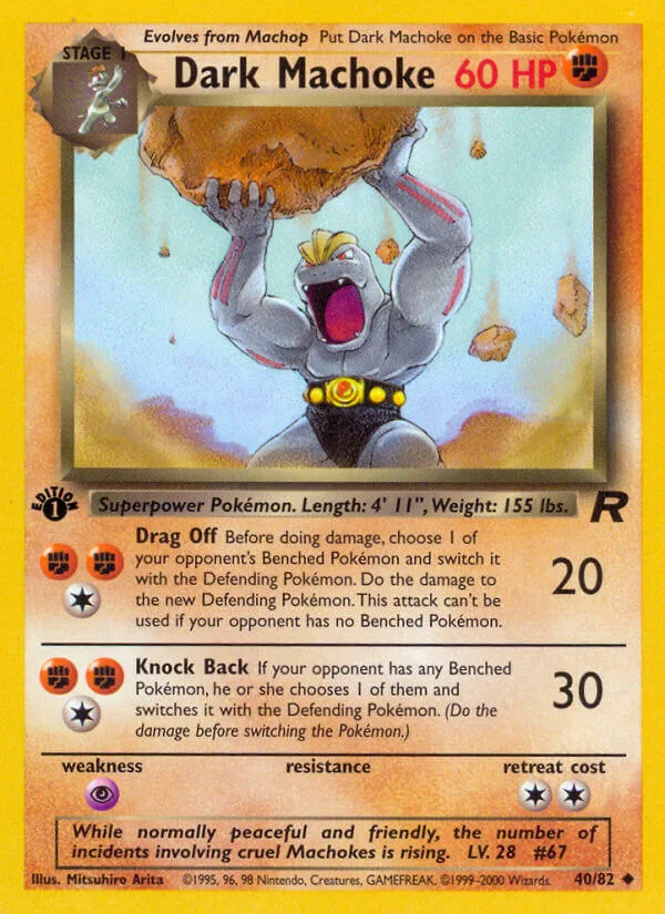 Dark Machoke, Team Rocket 40/82