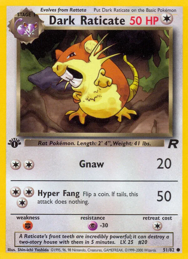 Dark Raticate, Team Rocket 51/82