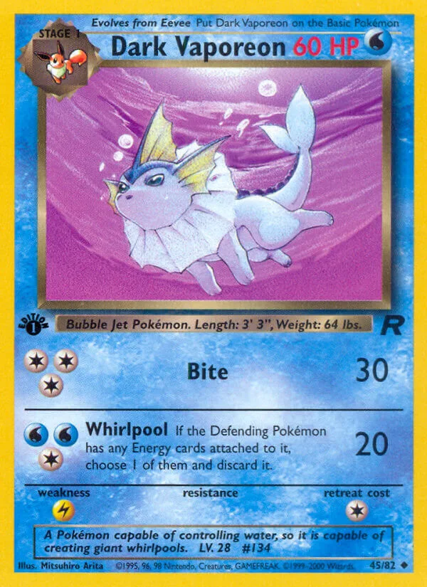 Dark Vaporeon, Team Rocket 45/82