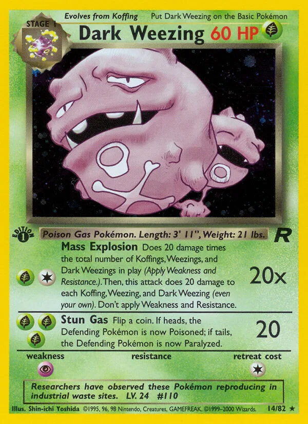 Dark Weezing, Team Rocket 14/82