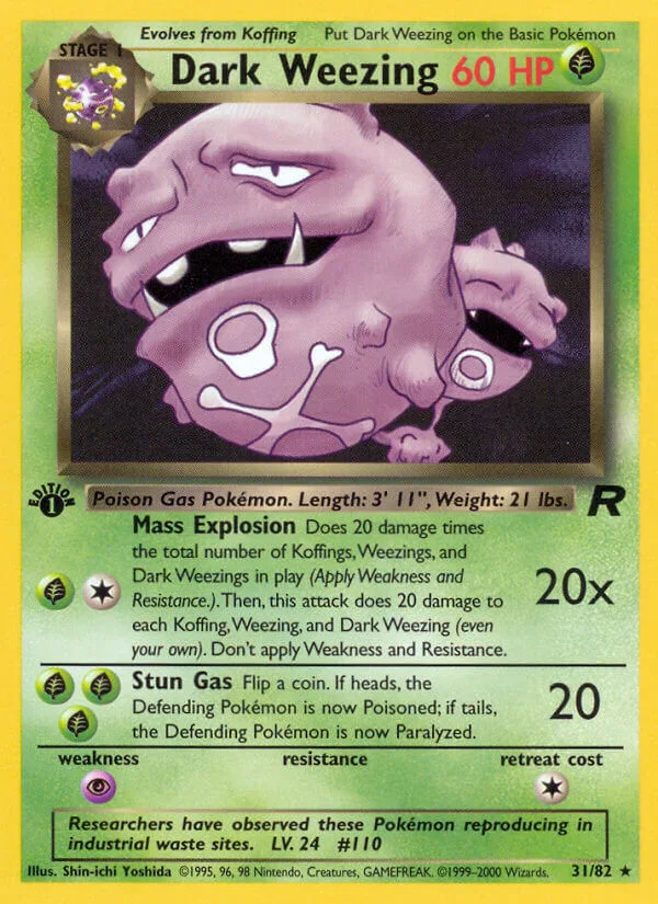 Dark Weezing, Team Rocket 31/82