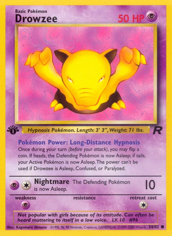 Drowzee, Team Rocket 54/82