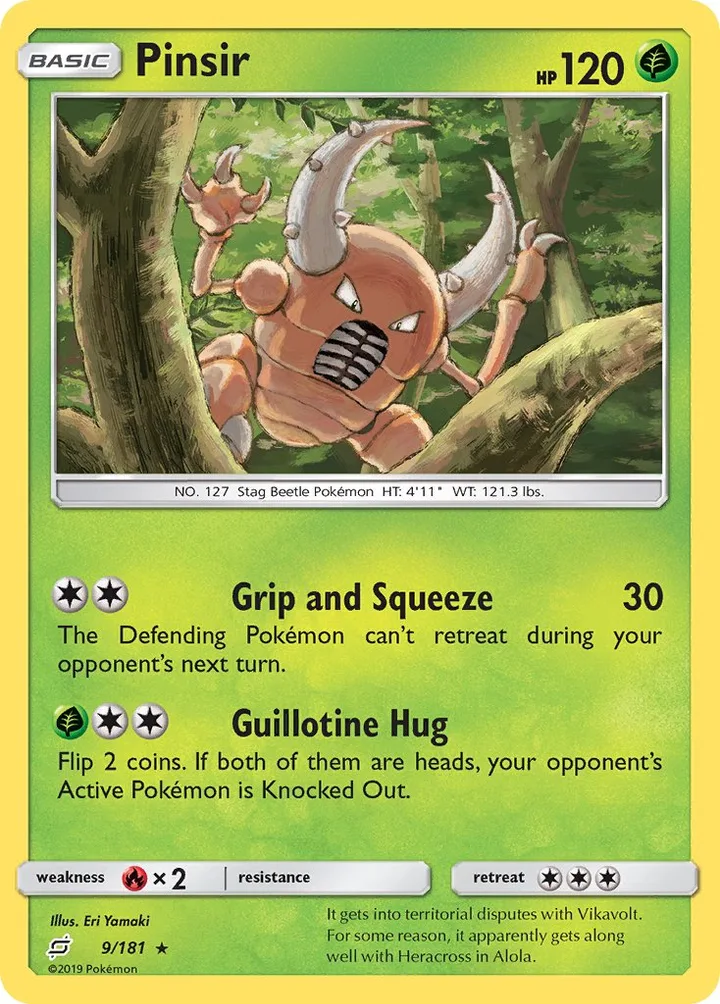 Pinsir, Team Up 9/181