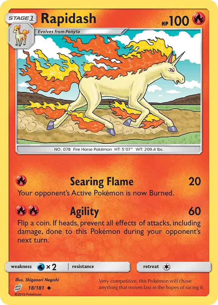 Rapidash, Team Up 18/181