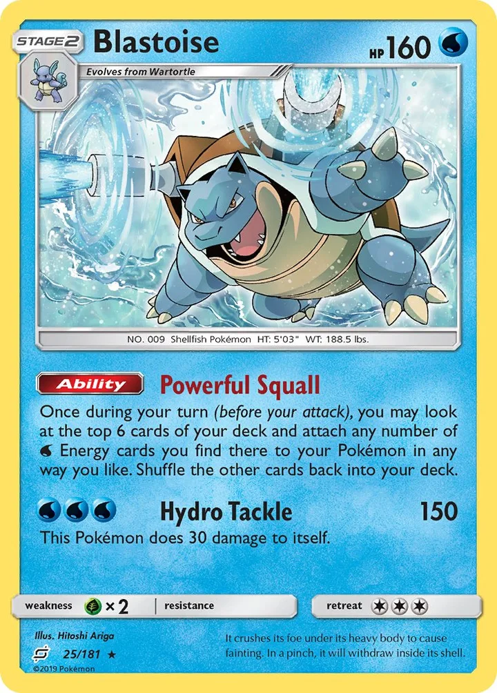 Blastoise, Team Up 25/181