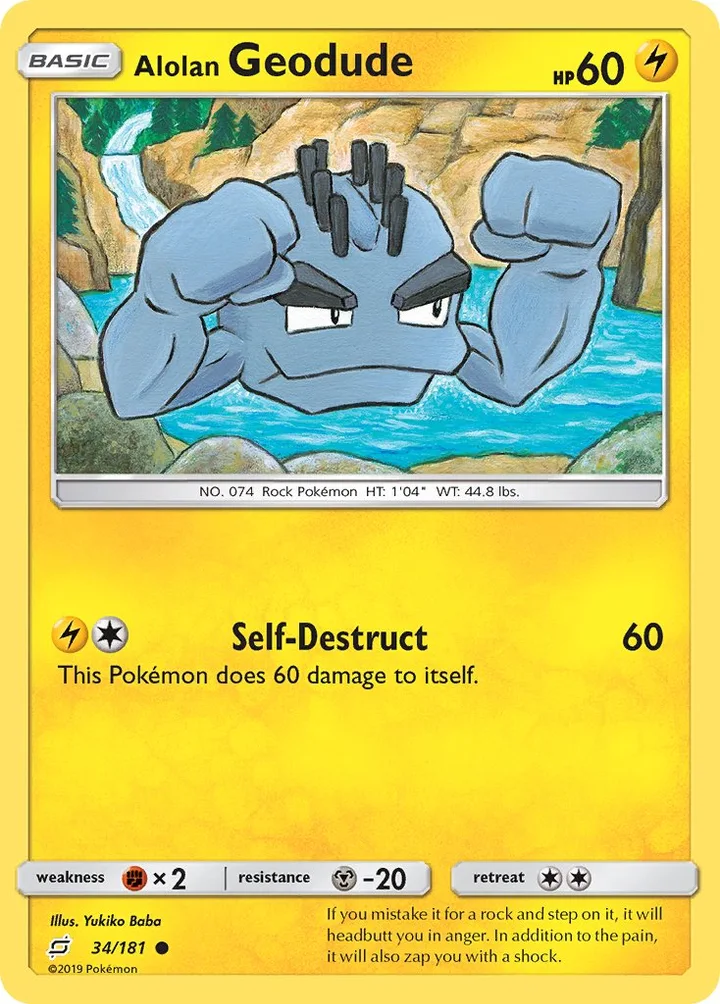 Alolan Geodude, Team Up 34/181