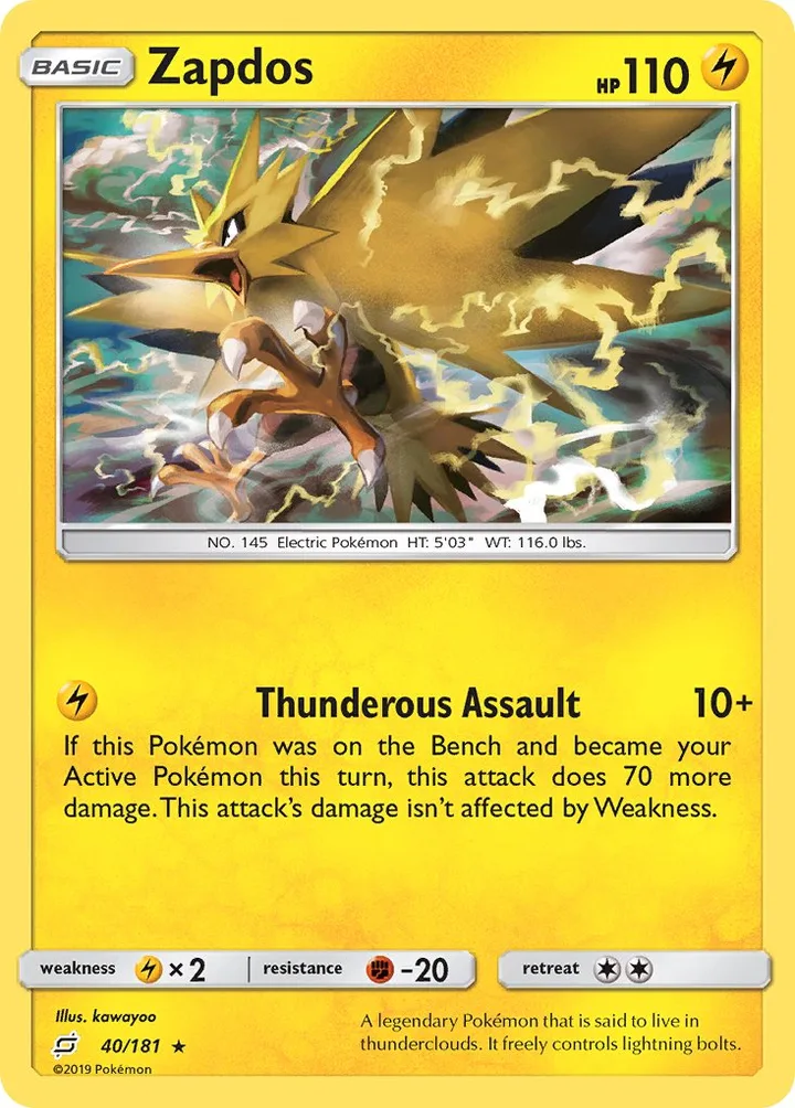 Zapdos, Team Up 40/181