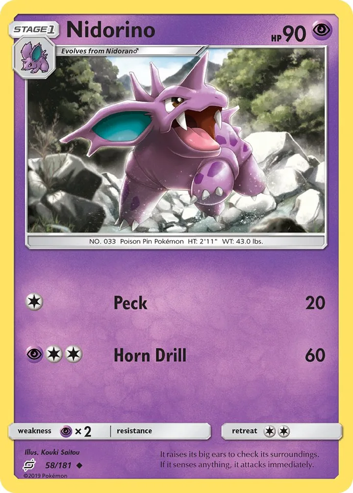 Nidorino, Team Up 58/181