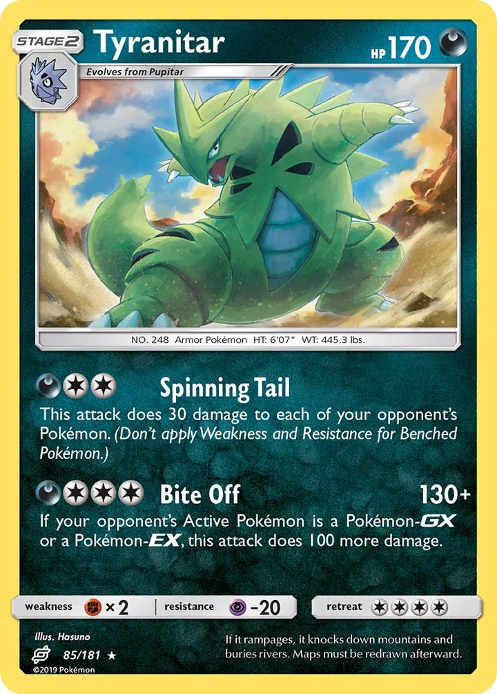 Tyranitar, Team Up 85/181