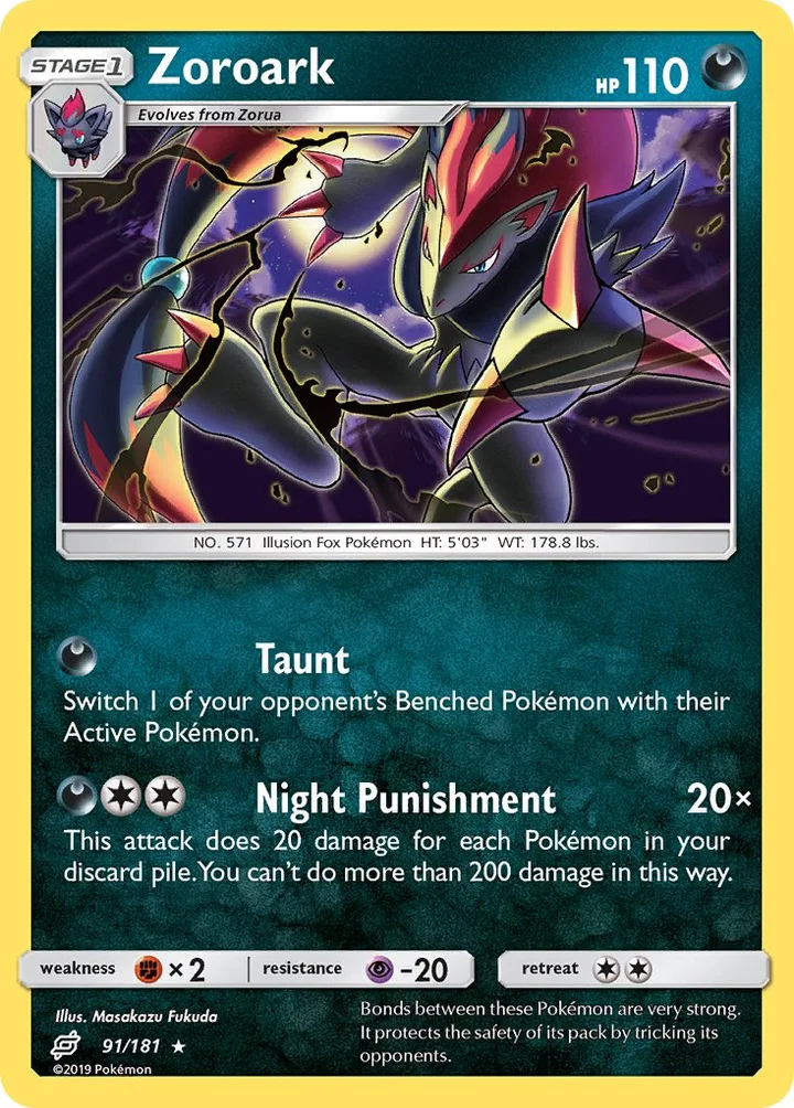 Zoroark, Team Up 91/181
