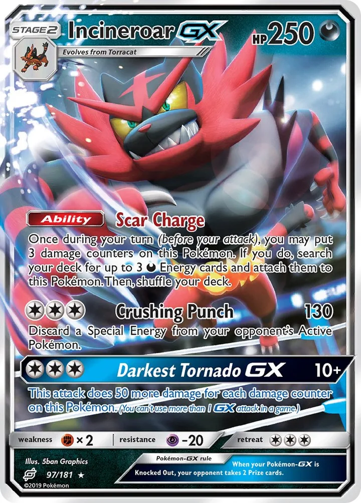 Incineroar-GX, Team Up 97/181