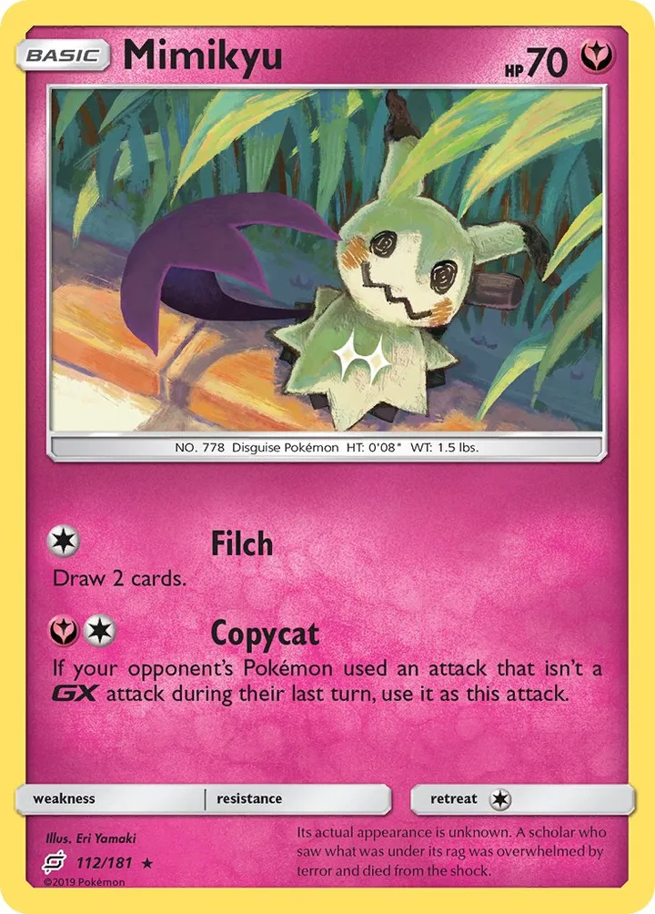 Mimikyu, Team Up 112/181