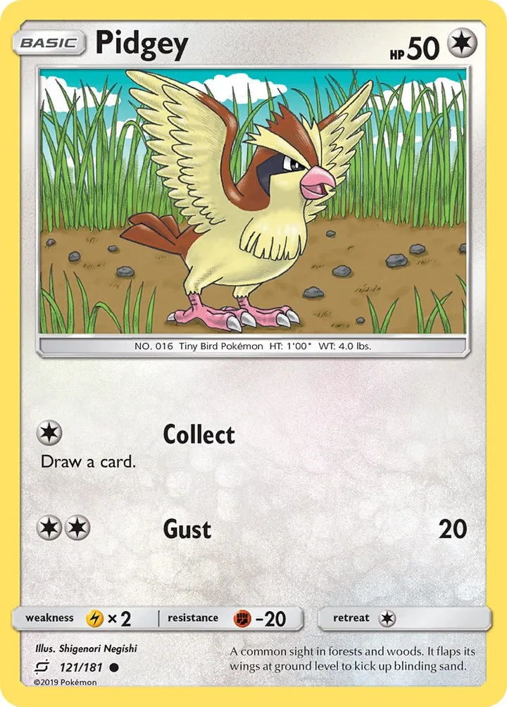 Pidgey, Team Up 121/181