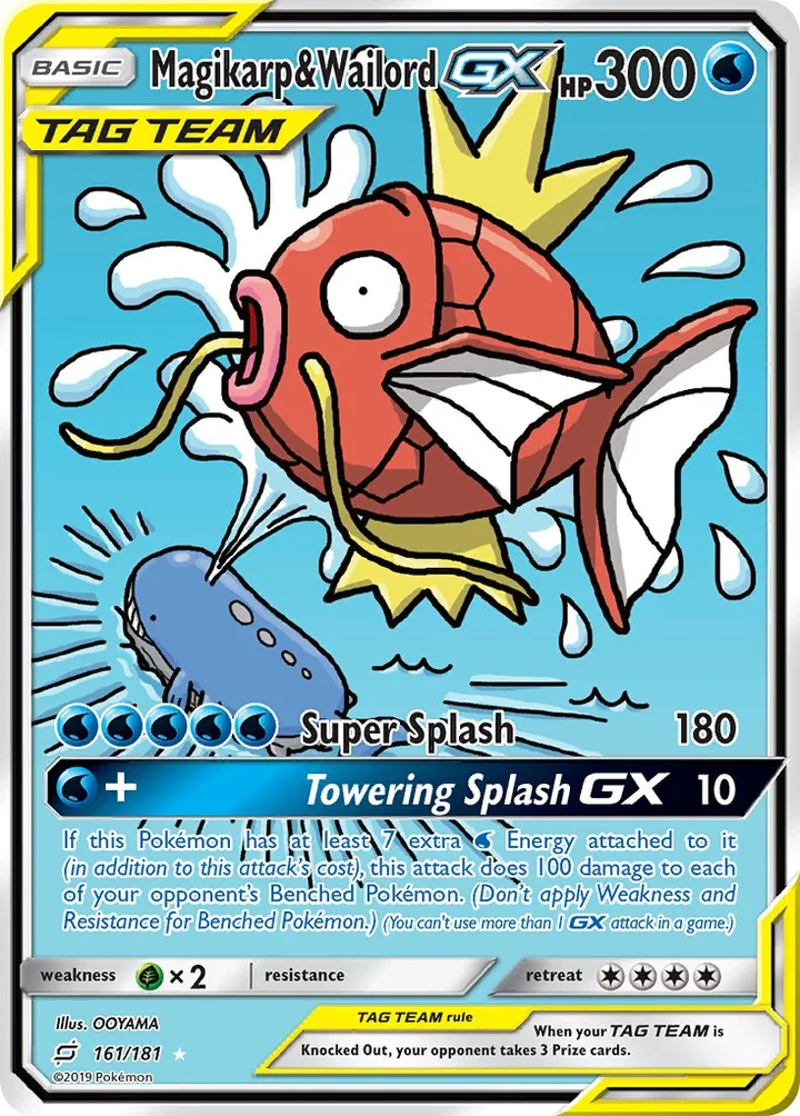 Magikarp & Wailord-GX, Team Up 161/181