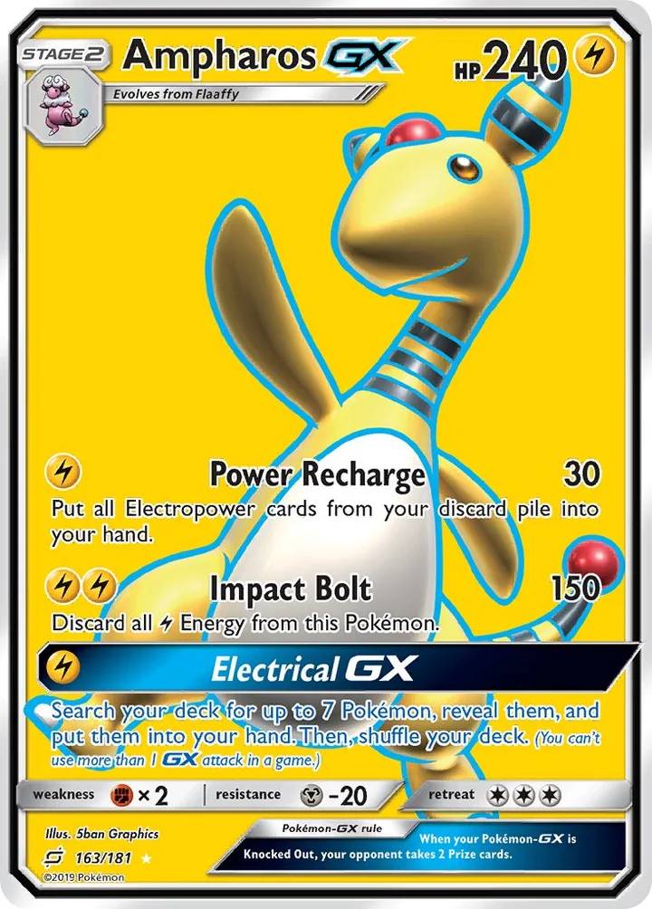 Ampharos-GX, Team Up 163/181