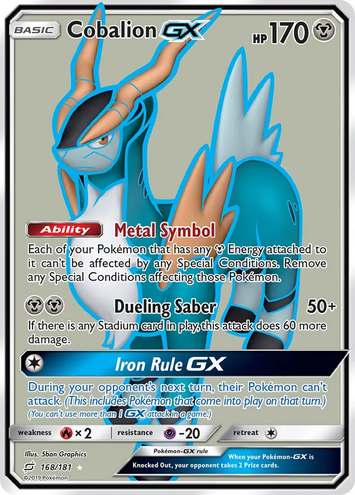 Cobalion-GX, Team Up 168/181