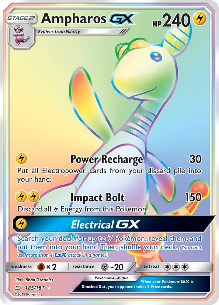 Ampharos-GX, Team Up 185/181