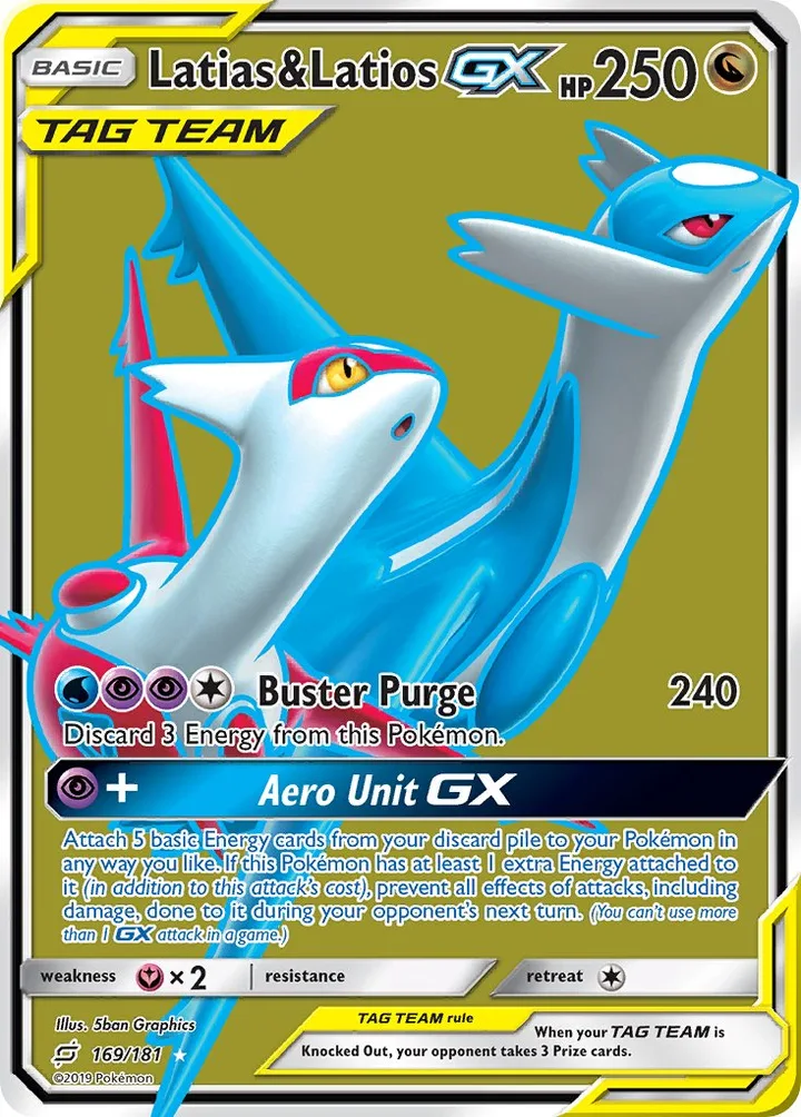 Latias & Latios-GX, Team Up 169/181