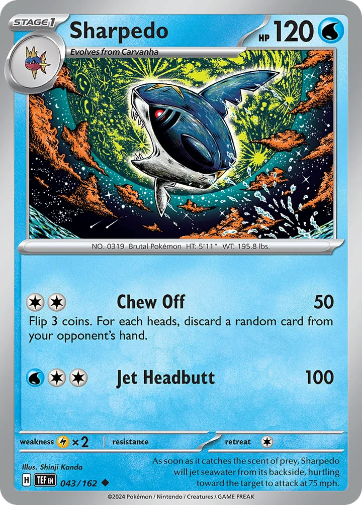 Sharpedo, Temporal Forces 043/162