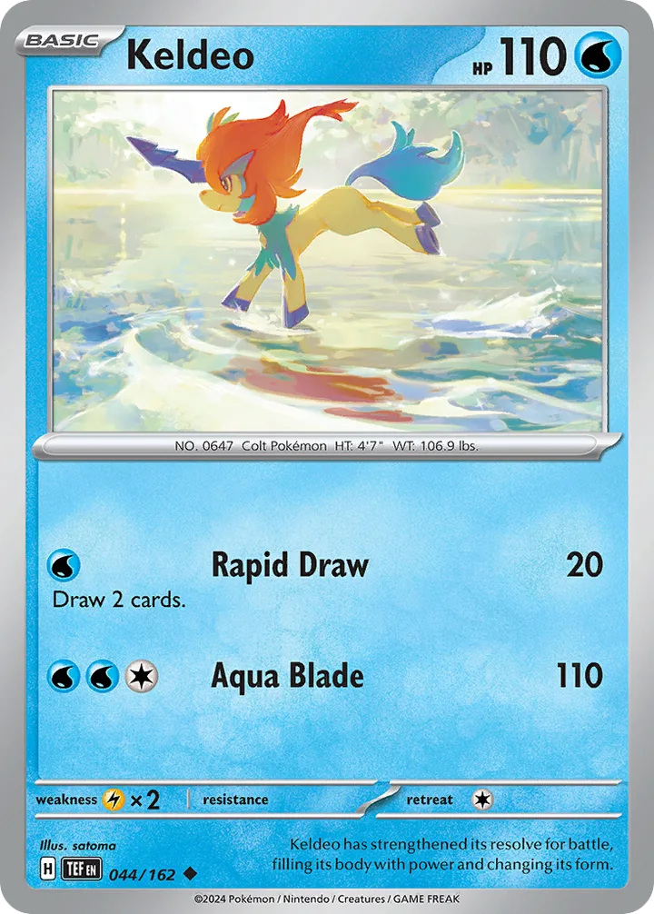 Keldeo, Temporal Forces 044/162