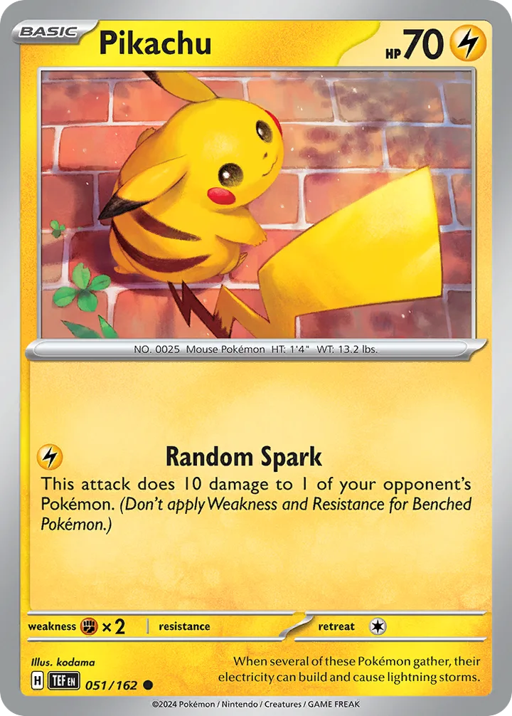Pikachu, Temporal Forces 051/162