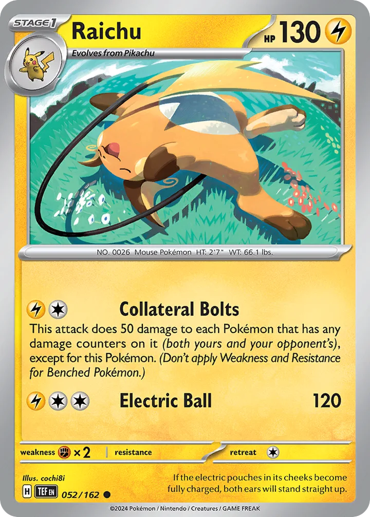 Raichu, Temporal Forces 052/162