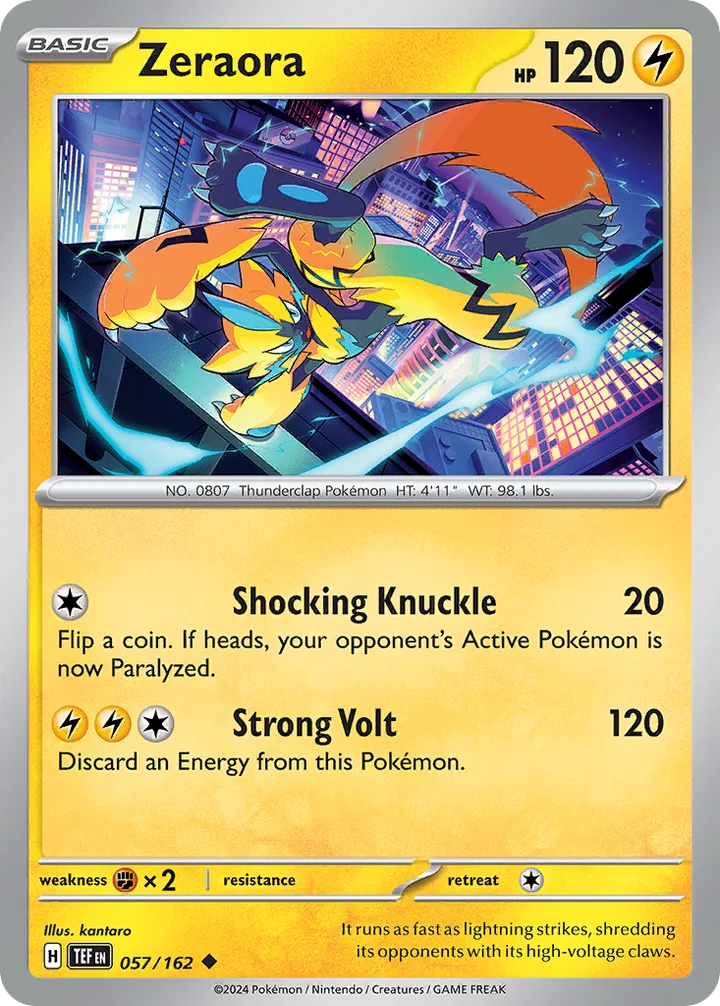 Zeraora, Temporal Forces 057/162