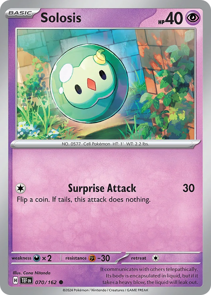 Solosis, Temporal Forces 070/162