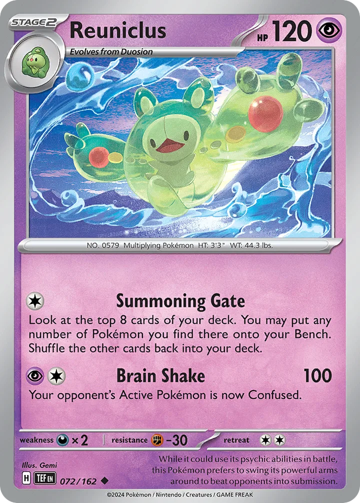 Reuniclus, Temporal Forces 072/162