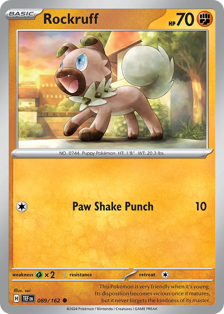 Rockruff, Temporal Forces 089/162