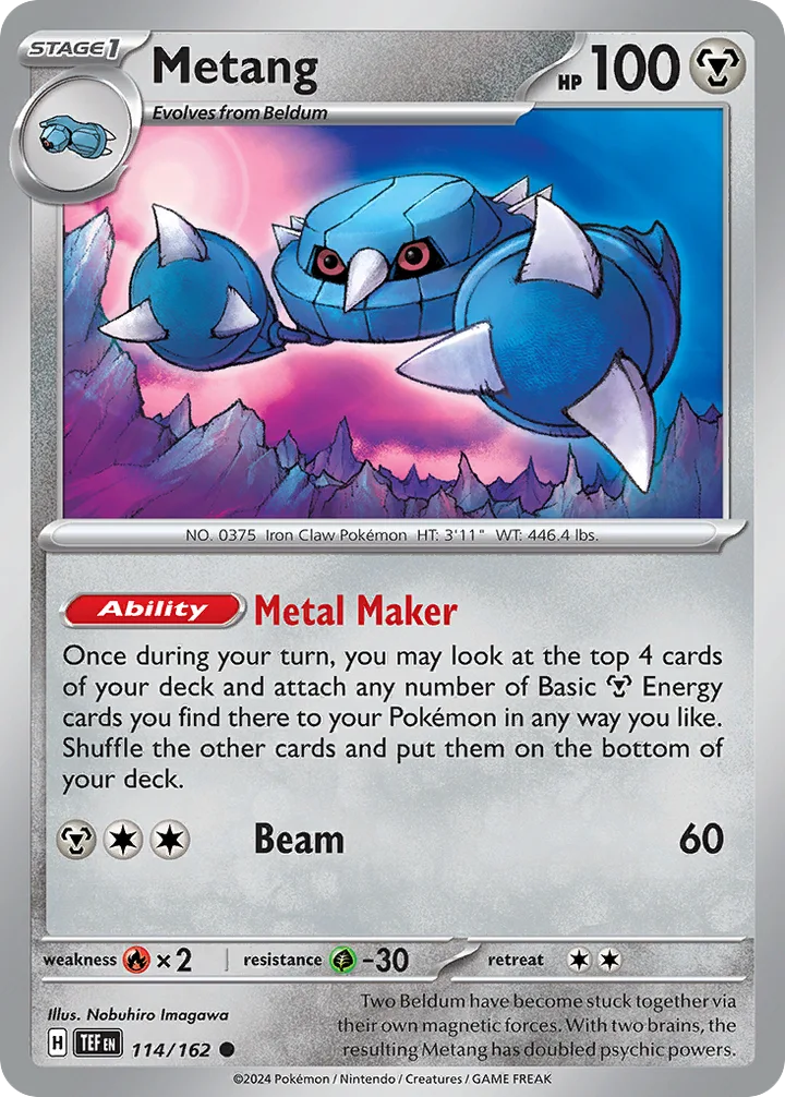 Metang, Temporal Forces 114/162