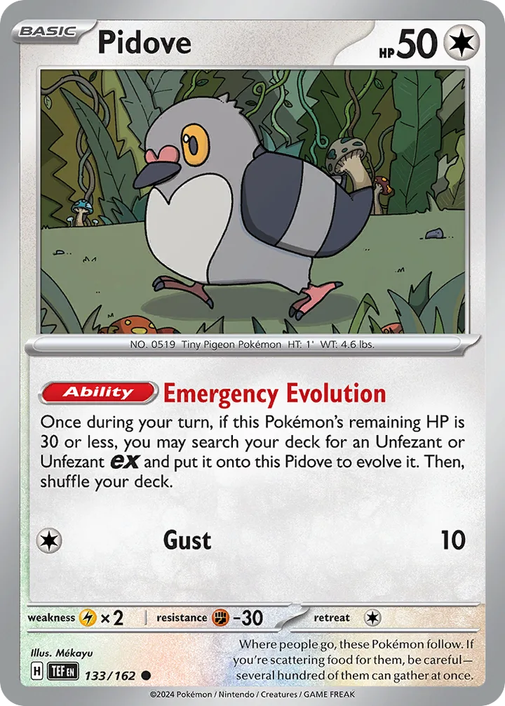 Pidove, Temporal Forces 133/162