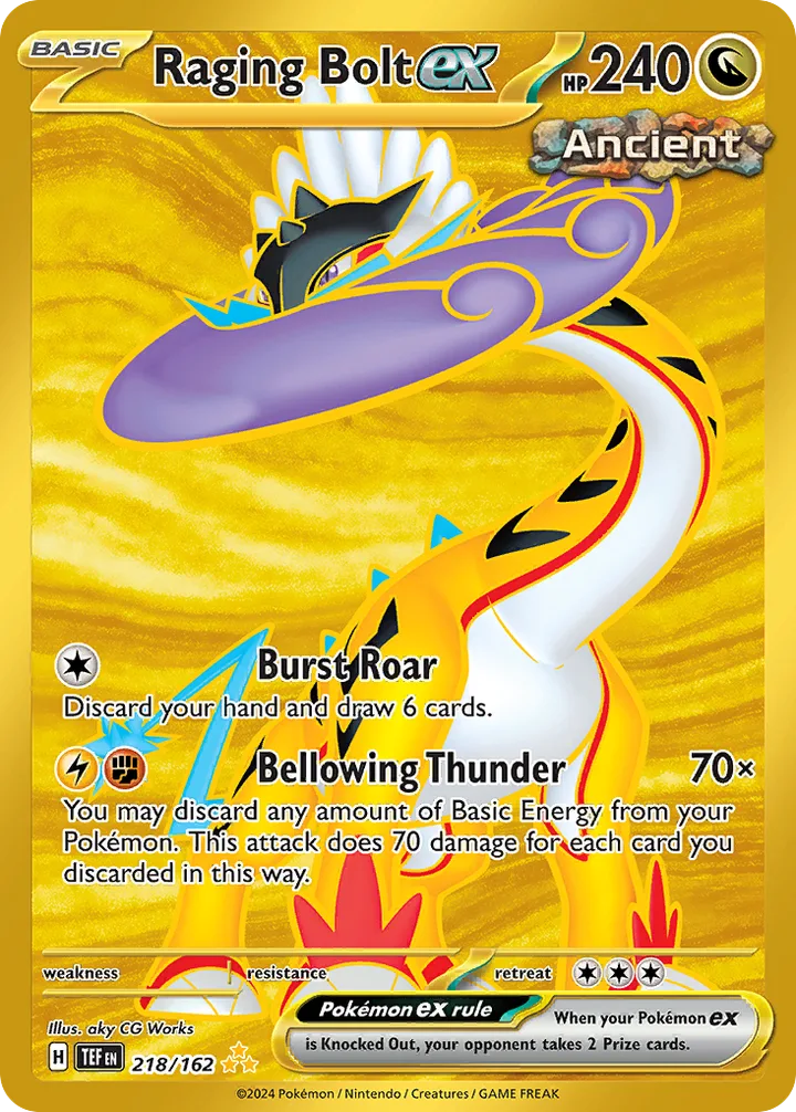 Raging Bolt ex, Temporal Forces 218/162