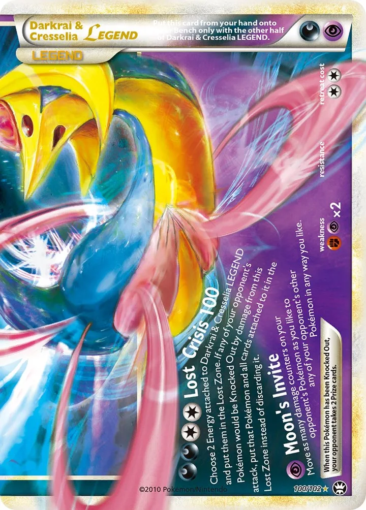 Darkrai & Cresselia LEGEND, Triumphant 100/102