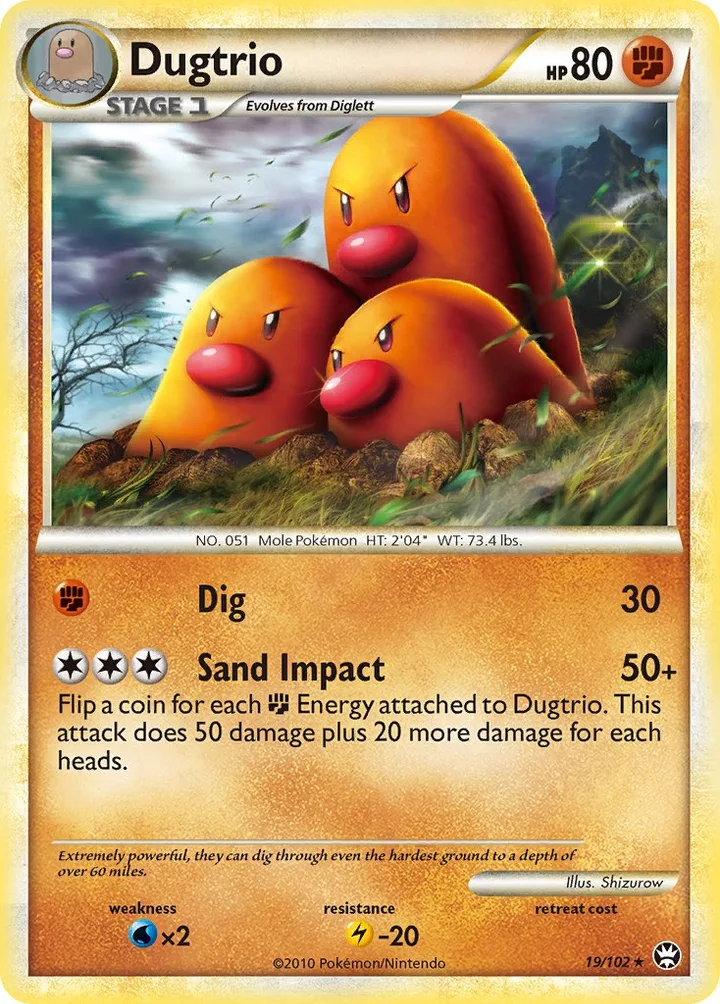 Dugtrio, Triumphant 19/102