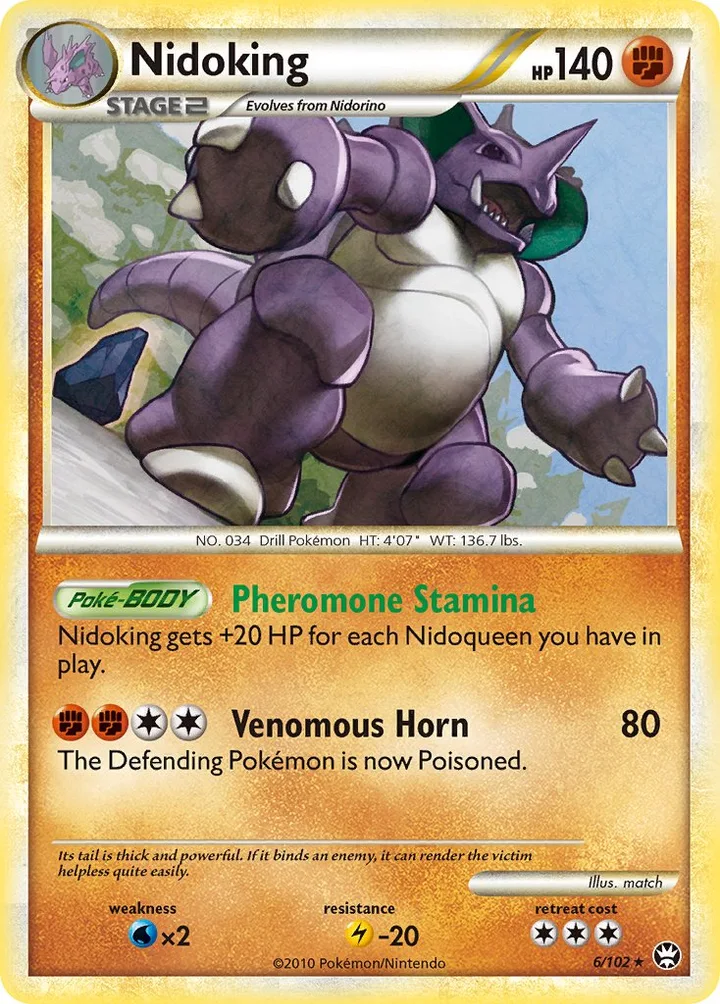 Nidoking, Triumphant 6/102