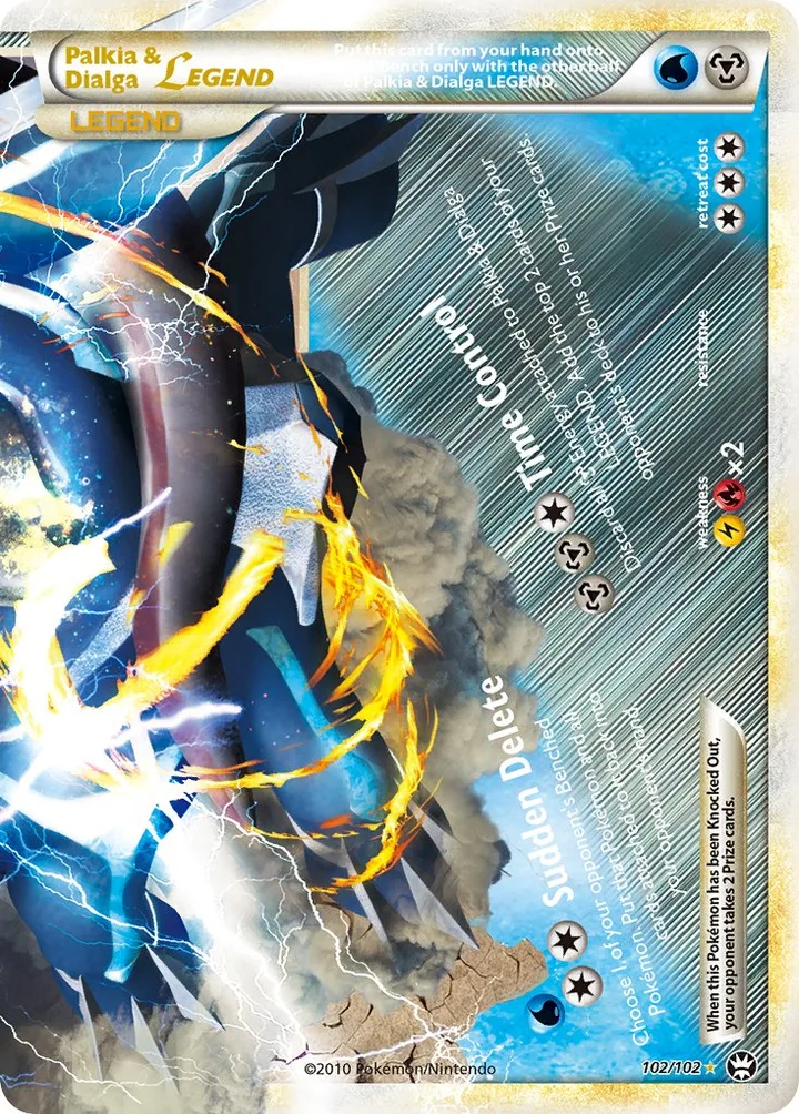 Palkia & Dialga LEGEND, Triumphant 102/102
