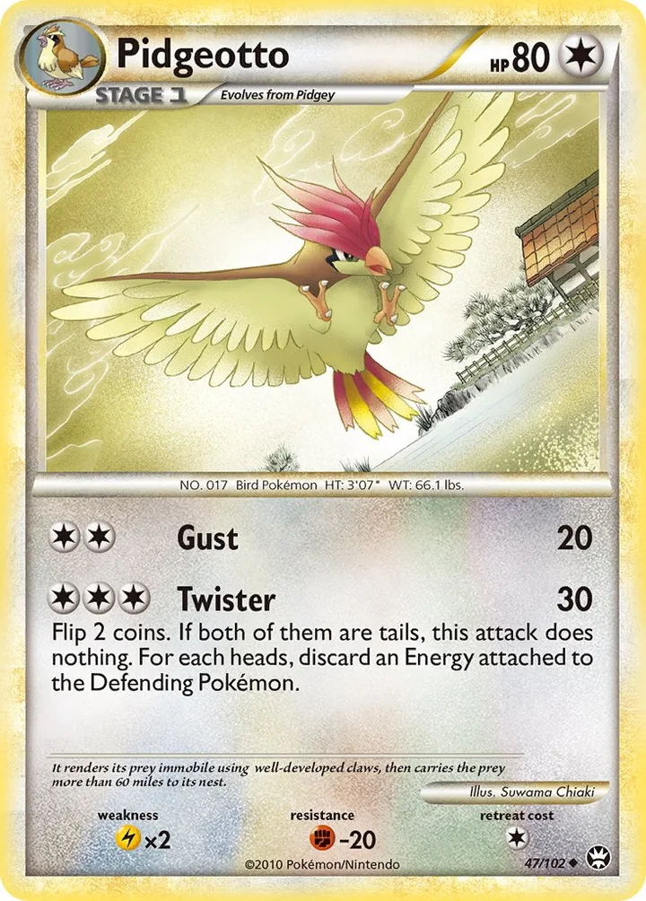 Pidgeotto, Triumphant 47/102