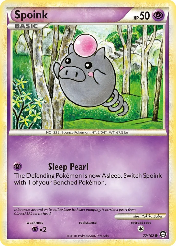 Spoink, Triumphant 77/102