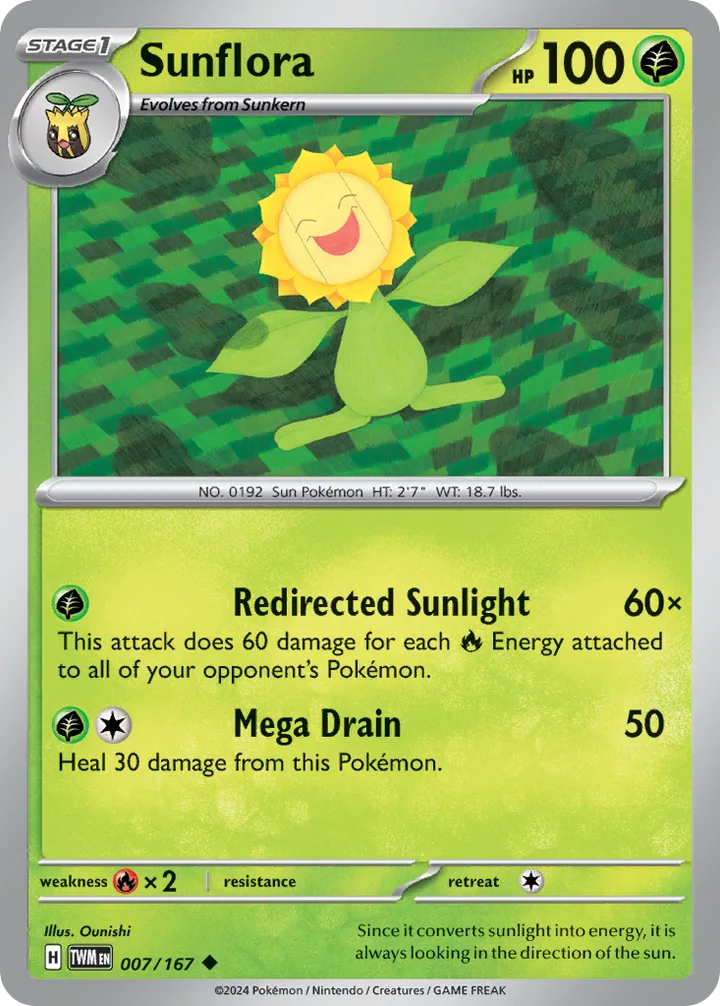 Sunflora, Twilight Masquerade 007/167